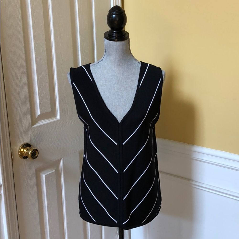 Black and White Sweater Tank